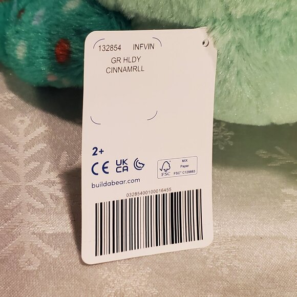 Build a Bear Hello Kitty UNSTUFFED Evergreen Cinnamoroll '24 Christmas Plush NWT - Picture 4 of 6